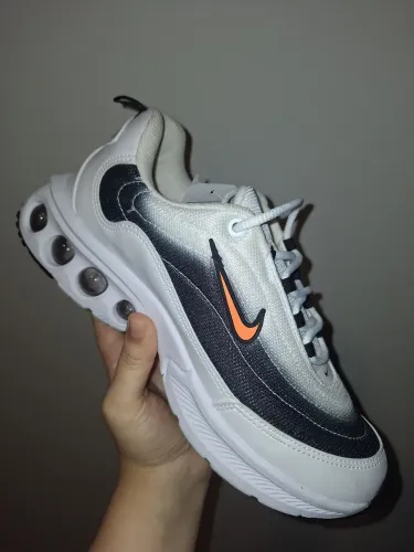 Nike Air Max Dn Branco/Preto/Laranja