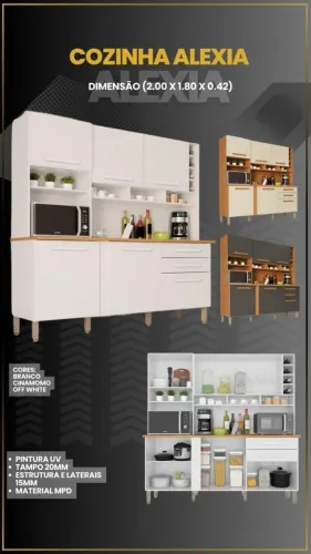 Armário de cozinha alexia 