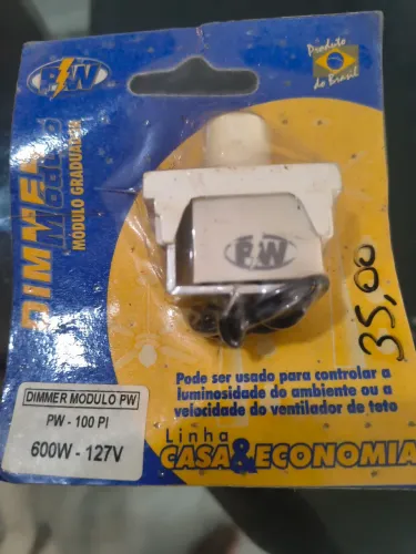 Modulo Dimmer Rotativo 600w 127v Branco