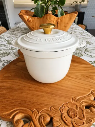 Panela de Arroz Le Creuset 18 cm Branca