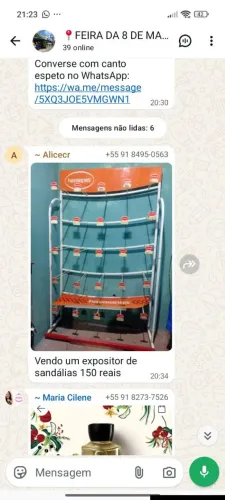 Vendo um expositor de sandálias 