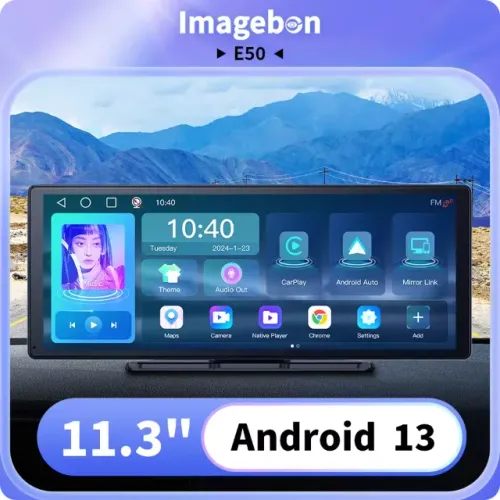 Multimídia Portátil 11,3 polegadas , Android 13 , Carplay/Android auto sem fio