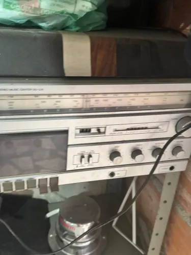 Aparelho de Som Vintage 3 em 1 Sharp Stereo Music Center (Funcionando Parcial)