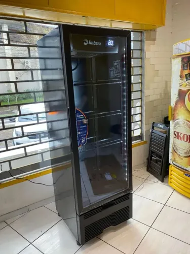 Cervejeira IMBERA full black porta de vidro NOVA