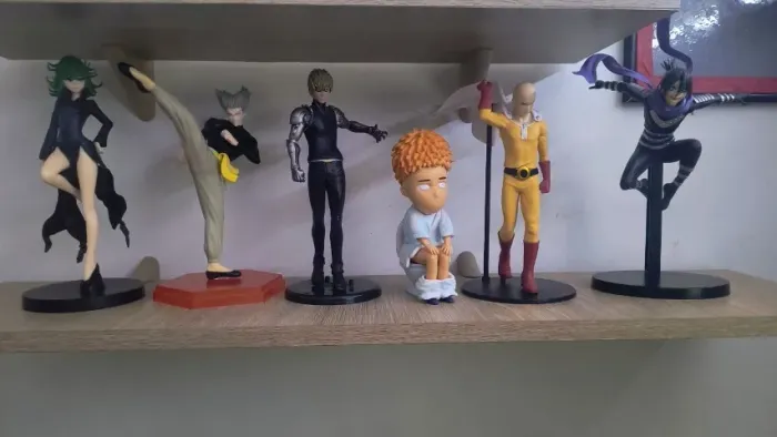 Coleção Action Figures One Punch Man | Saitama, Tatsumaki, Genos, Garou, Sonic, Saitama WC