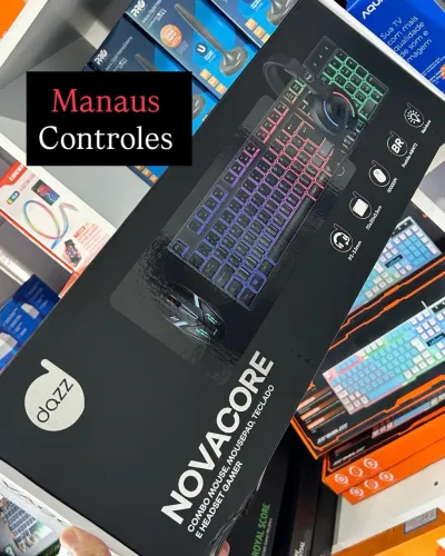 Kit Gamer Teclado + Mouse + Headset + Mousepad Dazz