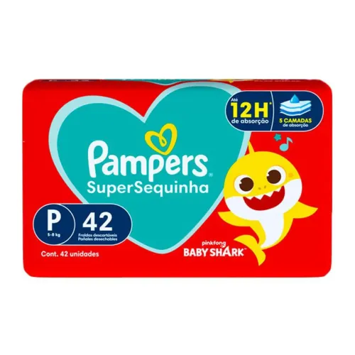 2 fralda pampers supersequinha P 90,00 (42 unidade cada)