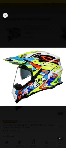 Capacete motocross e big trail helt 58