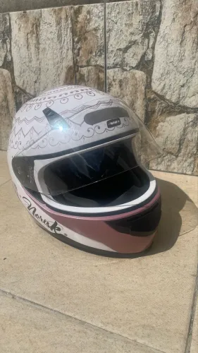 Capacete norisk girl power rosa
