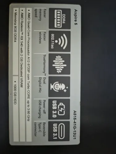Notebook Acer Aspire 5