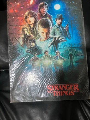 Quadro mdf stranger things 30x45cm com fita