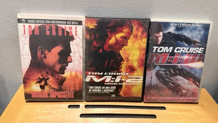 Trilogia em DVD: Missão Impossível I, II e III (Usado em ótimo estado)