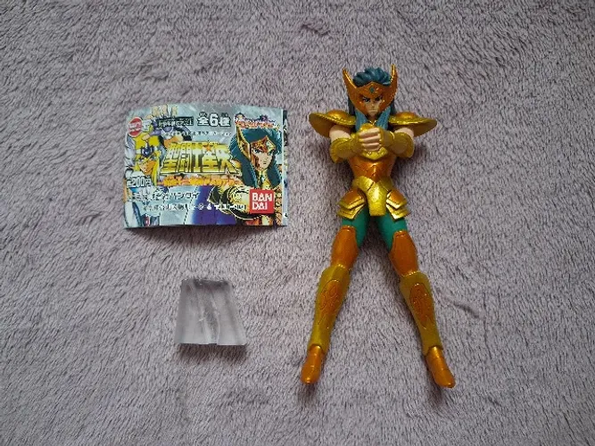 Figura gashapon Kamus de Aquario, Saint Seiya, Cavaleiros do Zodiaco, HGIF, Japão