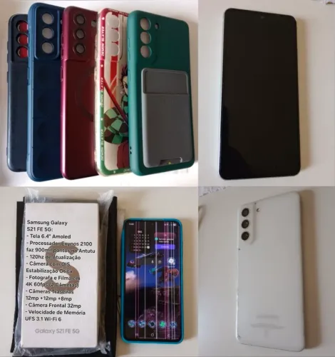 Galaxy S21 FE 5G 6gb128gb OBS: Display Marcado/Bateria Viciada/3Capas/Película - Passaré