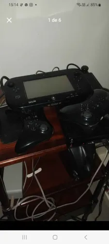 Nintendo wii u completo d.e.s.b.l.o.q.u.e.a.d.o com detalhe no botão z:leia o anuncio