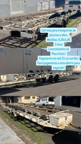 Carreta para transporte 