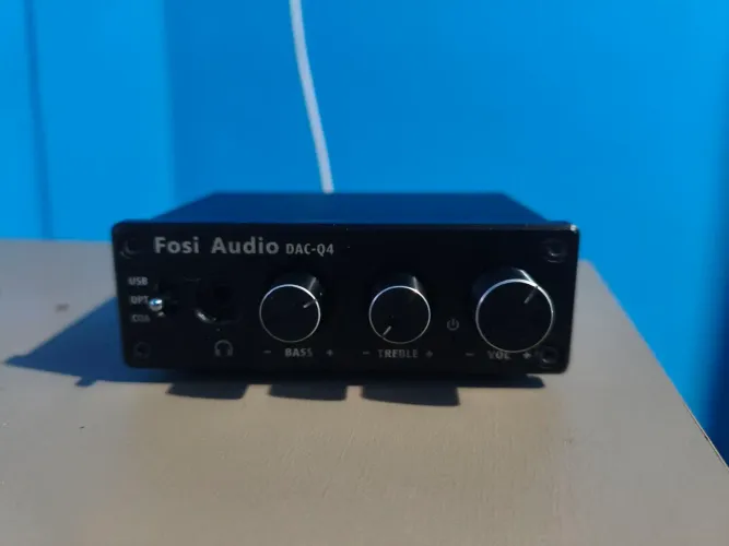 Fosi Áudio Q4 amplificador de fones, DAC de caixas de som