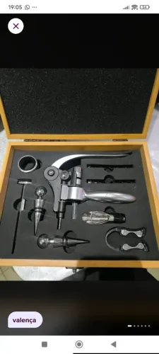 Maleta Kit de vinho Valença litografia