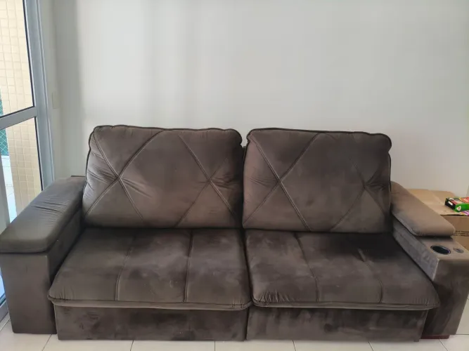 Vendo sofá reclinável semi-novo