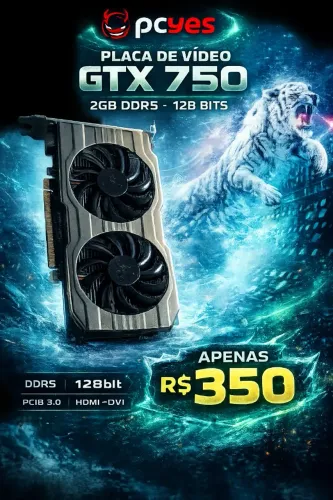 Placa de vídeo GTX 750