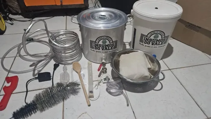Kit Cerveja Artesanal 10L iniciante + Bomba de aquário + Garrafas