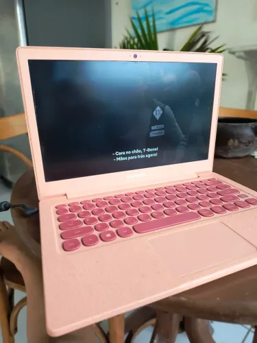 Notebook Rosa Samsung com Digital