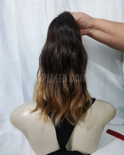 Rabo de Cavalo 35cm - Cabelo Humano Castanho Californiana