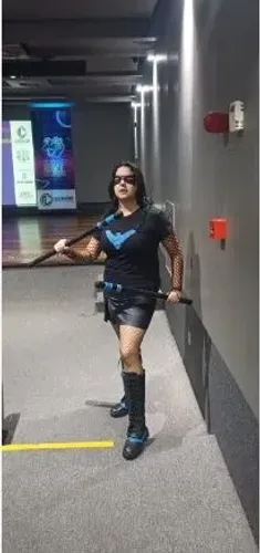 BASTÕES COSPLAY ESTILO ASA NOTURNA - NIGHTWING