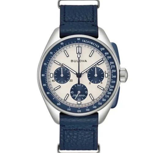Relógio Bulova Lunar Pilot Blue Special Edition usado Leia a descrição