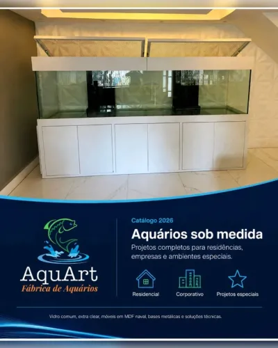 Aquario sob medida, aquart fabrica de aquarios rj