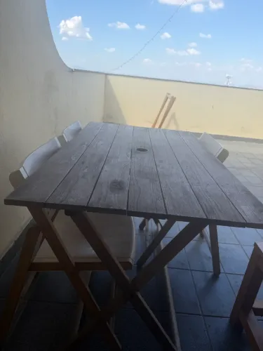 Mesa madeira dobrável