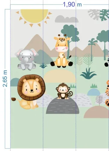 Papel de Parede Safari Baby