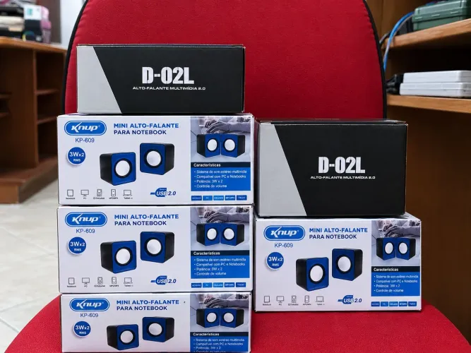 Lote 5 Caixas de Som USB 2.0 para PC/Notebook