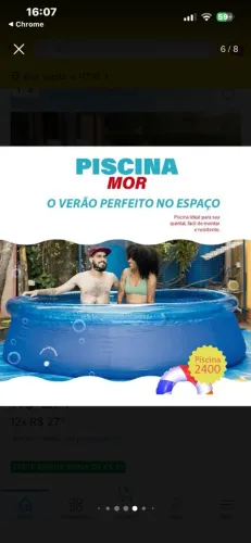 PISCINAS infláveis e estruturadas