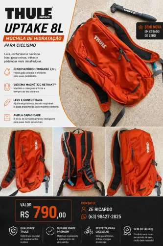 Mochila de Hidratação para ciclista THULE 