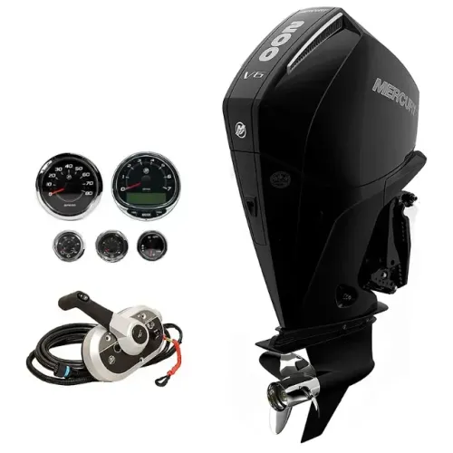 Motor Mercury 200hp  MECANICO PRETO - Motor de Popa 