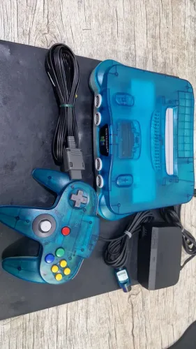 Nintendo 64 Clear Blue impecável