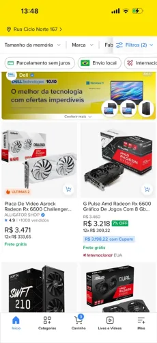 RX6600 RADEON EM EXTINÇÃO MERCADO LIVRE