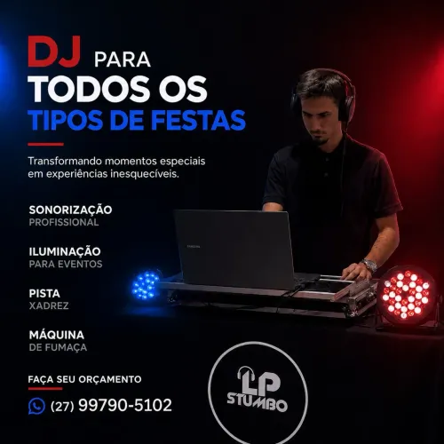 DJ Profissional | Som e Iluminação Completa