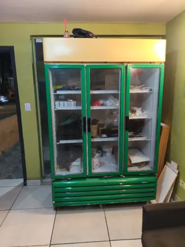 Geladeira Expositora, super conservada, motor novo, gel bem chega ate congelar 