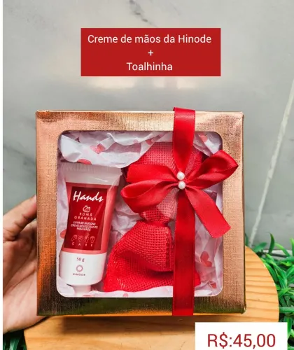 Creme de mãos Hinode + toalhinha 