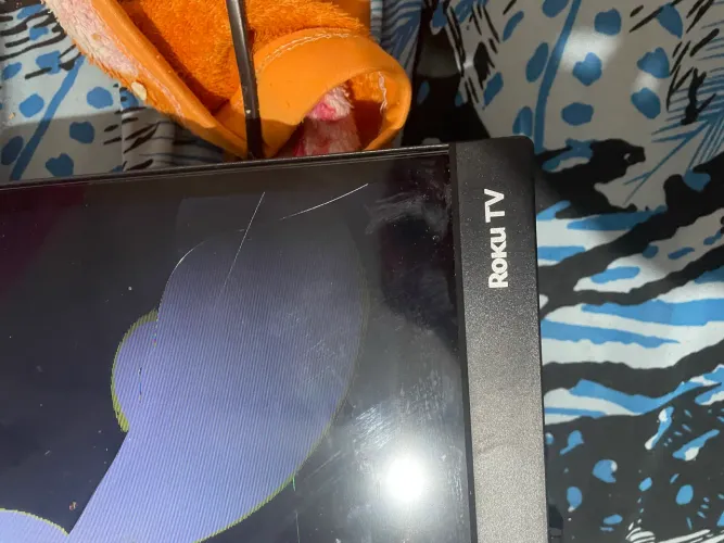 TV com tela quebrada 3 meses de uso