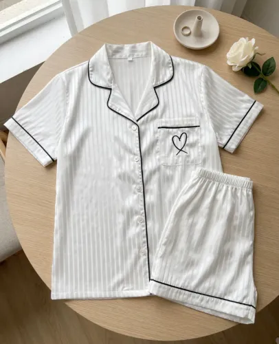 Pijama Feminino Cetim Luxo- PP Conjunto 2 Peças Confortável + BRINDE