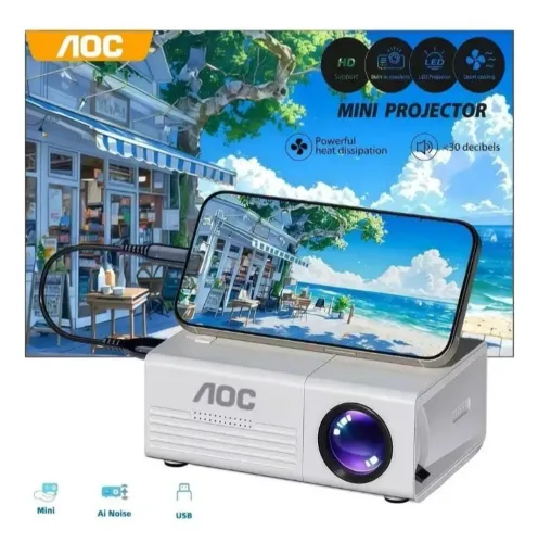 Mini projetor LED AOC Q1