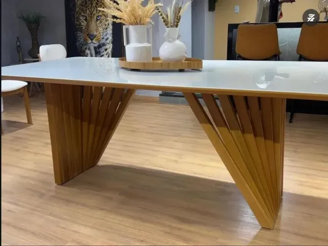 Mesa de Jantar com 6 Cadeiras Panamá 180x90cm - Fácil Atacadista - ENTREGA EM 24H
