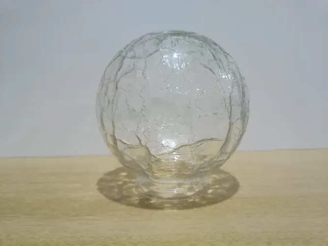 Globo de Vidro craquelado antigo