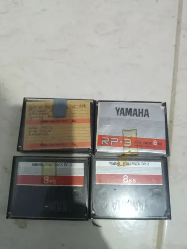 Lote 4 Cartuchos Memória Yamaha Ram Pack RP3 8 kb