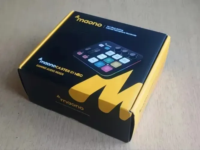 Mesa De Som Maono Caster G1 Neo Rgb Preto - G1 Neo Mixer de áudio