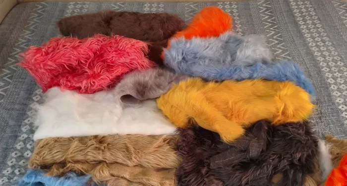 Tecido pelúcia pelo longo importado