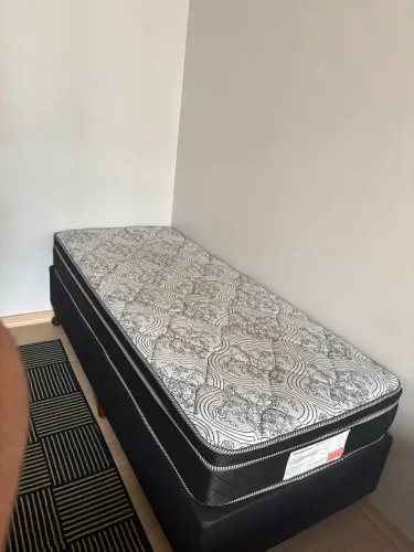 Cama Box + Colchão - Solteiro